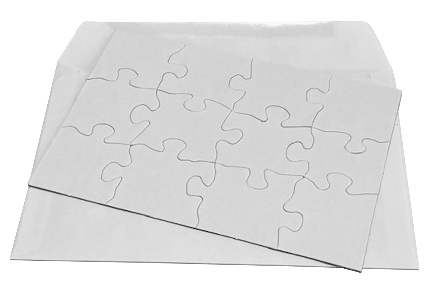 Inovart 2702 5.5 x 8 in. Puzzle-It Blank Puzzles - 12 Piece - 24 Per Pack
